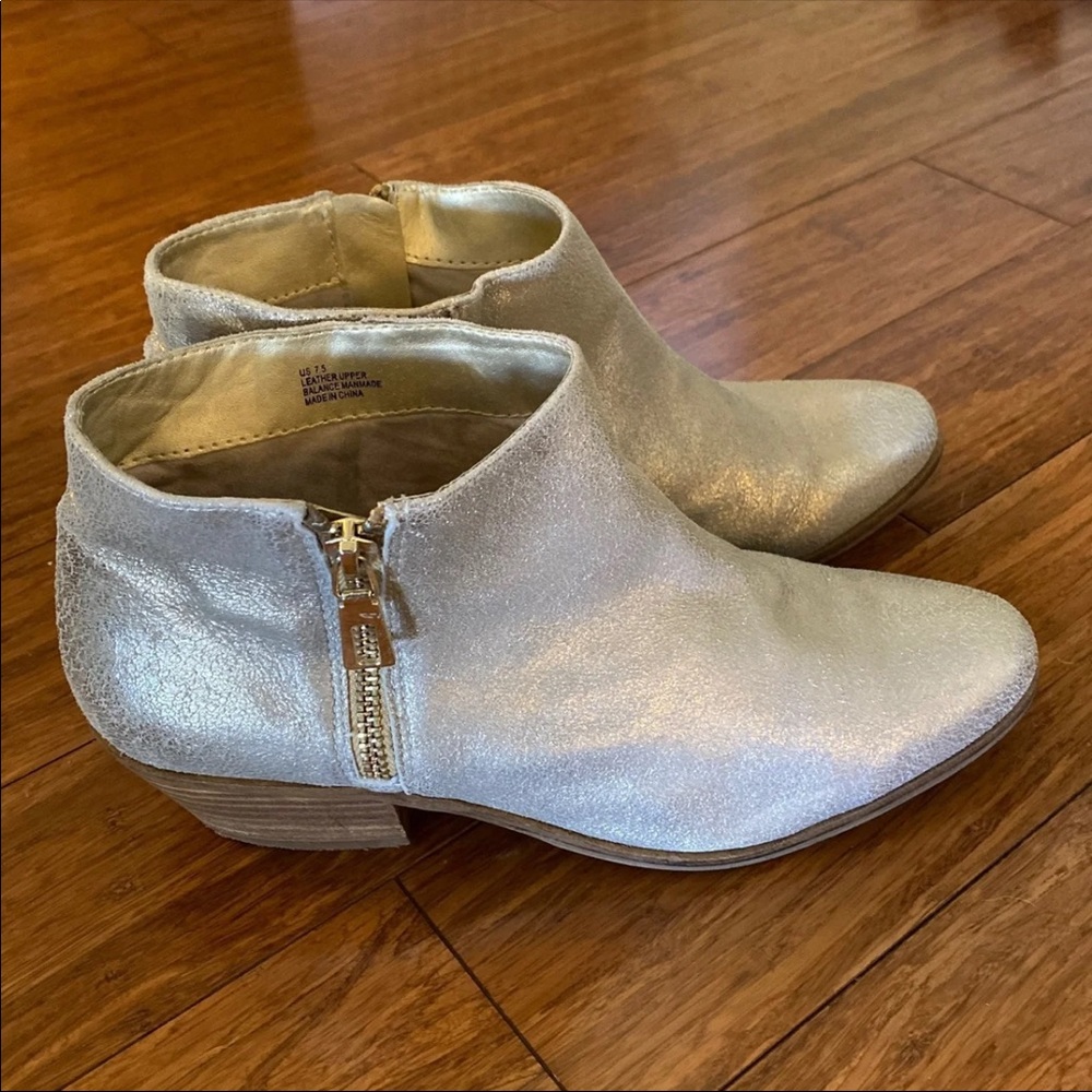 Very Volatile Silver Cracked Leather Boots